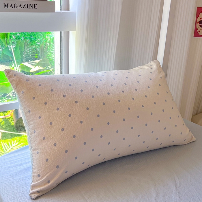 91家纺网 家纺一手货源 找家纺 玉海棠家纺 2025新款云感双层纱提花学生宿舍三件套上下铺三件套 小确幸