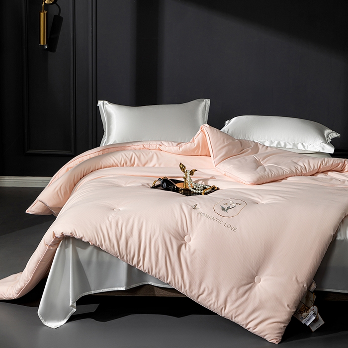 91家纺网 家纺一手货源 找家纺 小牛席业 2025新款A幸运铃兰-新疆棉花被系列棉被冬被春秋被空调被夏被加厚冬被被芯被子 A幸运铃兰-新疆棉花被系列（粉色）