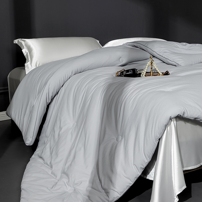 91家纺网 家纺一手货源 找家纺 小牛席业 2025新款A幸运铃兰-新疆棉花被系列棉被冬被春秋被空调被夏被加厚冬被被芯被子 A幸运铃兰-新疆棉花被系列（灰色）