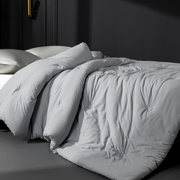 91家纺网 家纺一手货源 找家纺 小牛席业 2025新款A幸运铃兰-新疆棉花被系列棉被冬被春秋被空调被夏被加厚冬被被芯被子 A幸运铃兰-新疆棉花被系列（灰色）