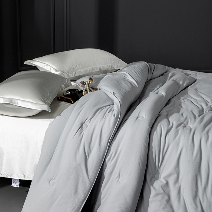 91家纺网 家纺一手货源 找家纺 小牛席业 2025新款A幸运铃兰-新疆棉花被系列棉被冬被春秋被空调被夏被加厚冬被被芯被子 A幸运铃兰-新疆棉花被系列（灰色）