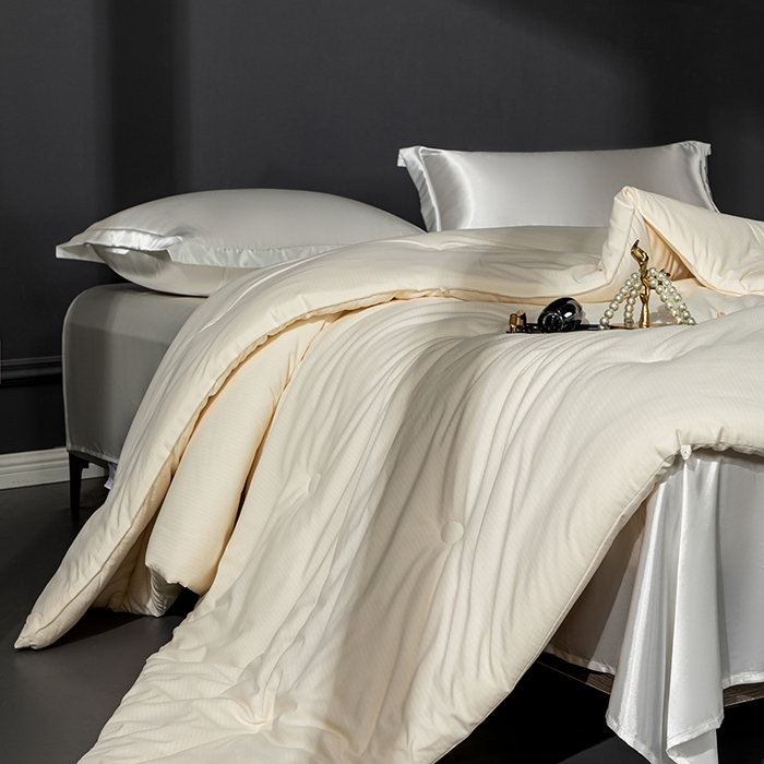 91家纺网 家纺一手货源 找家纺 小牛席业 2025新款A幸运铃兰-新疆棉花被系列棉被冬被春秋被空调被夏被加厚冬被被芯被子 A幸运铃兰-新疆棉花被系列（米色）