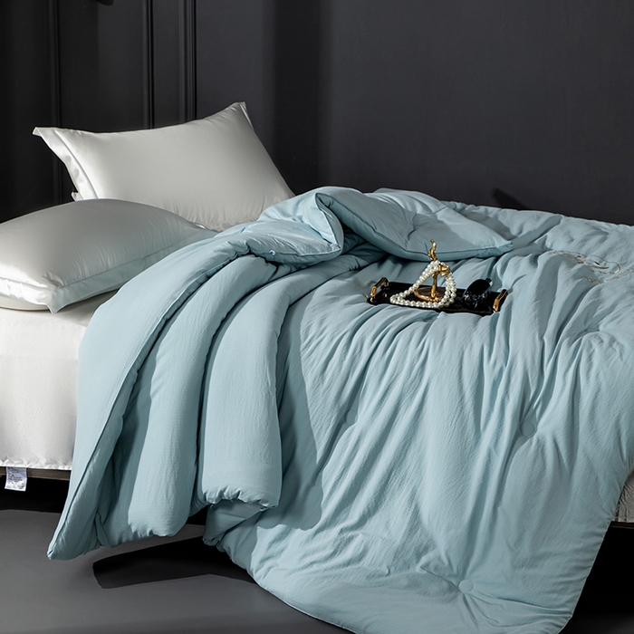 91家纺网 家纺一手货源 找家纺 小牛席业 2025新款A幸运铃兰-新疆棉花被系列棉被冬被春秋被空调被夏被加厚冬被被芯被子 A幸运铃兰-新疆棉花被系列（天蓝）