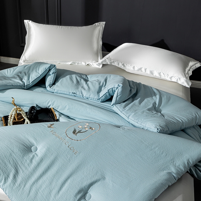 91家纺网 家纺一手货源 找家纺 小牛席业 2025新款A幸运铃兰-新疆棉花被系列棉被冬被春秋被空调被夏被加厚冬被被芯被子 A幸运铃兰-新疆棉花被系列（天蓝）