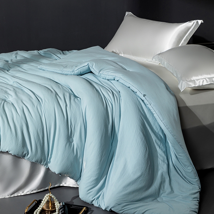 91家纺网 家纺一手货源 找家纺 小牛席业 2025新款A幸运铃兰-新疆棉花被系列棉被冬被春秋被空调被夏被加厚冬被被芯被子 A幸运铃兰-新疆棉花被系列（天蓝）