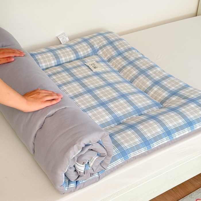 91家纺网 家纺一手货源 找家纺 美宜家 2025新款无印风学生棉花床垫母婴类新疆棉花床垫子软垫家用宿舍床褥垫被单双人出租屋铺底 柠夏兰