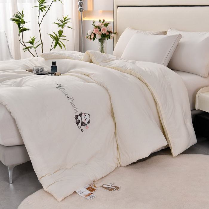 91家纺网 家纺一手货源 找家纺 （总）小牛席业 2025新款熊猫棉花被系列棉被冬被春秋被空调被夏被加厚冬被被芯被子