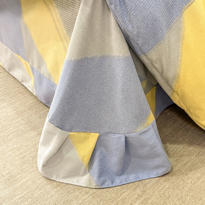 91家纺网 家纺一手货源 找家纺 凌鼎 2025新款喷气加厚磨毛四件套系列1莫里特灰