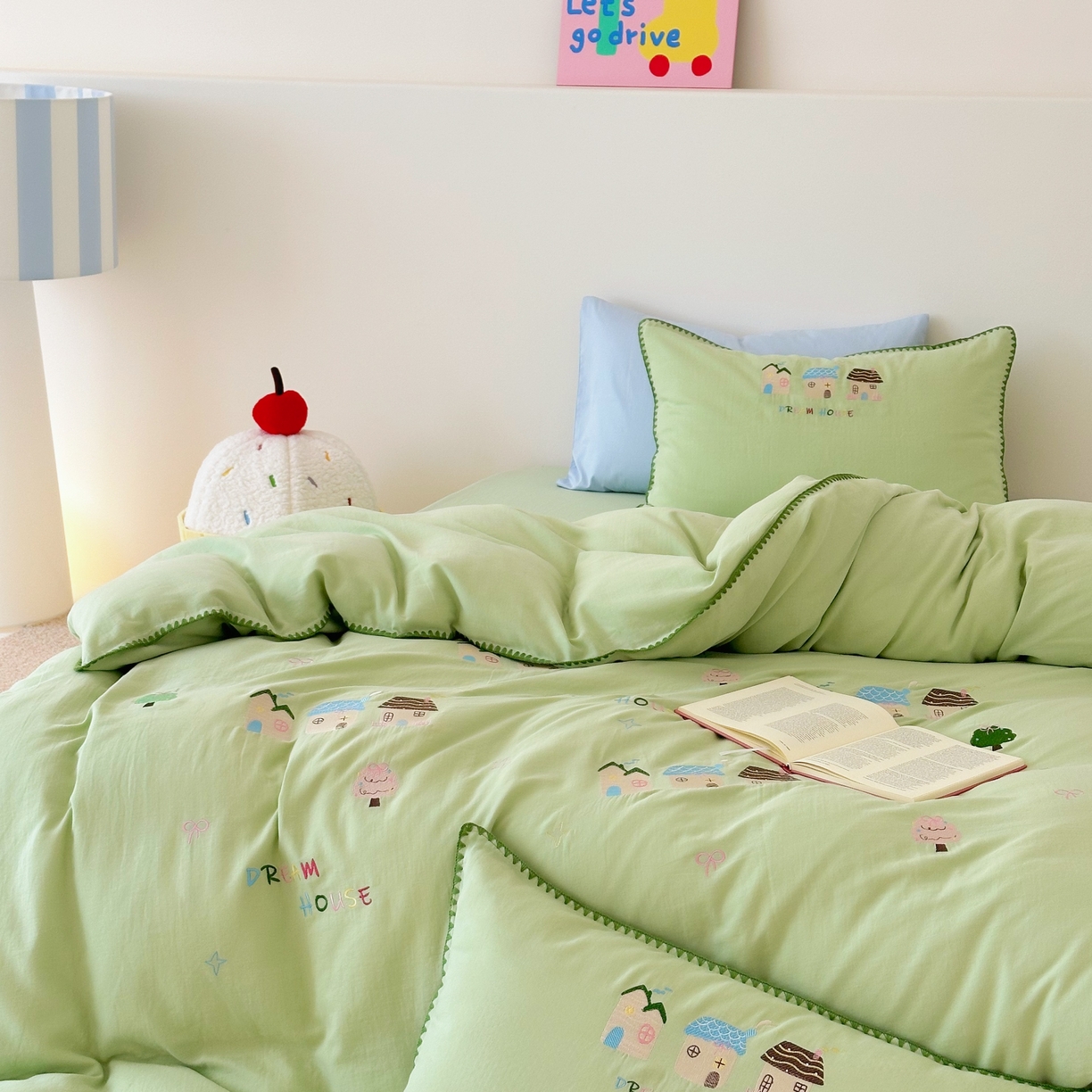 91家纺网 家纺一手货源 找家纺 （总）西西家居 2025新款A类面料超柔有氧双层纱全棉纯棉四件套