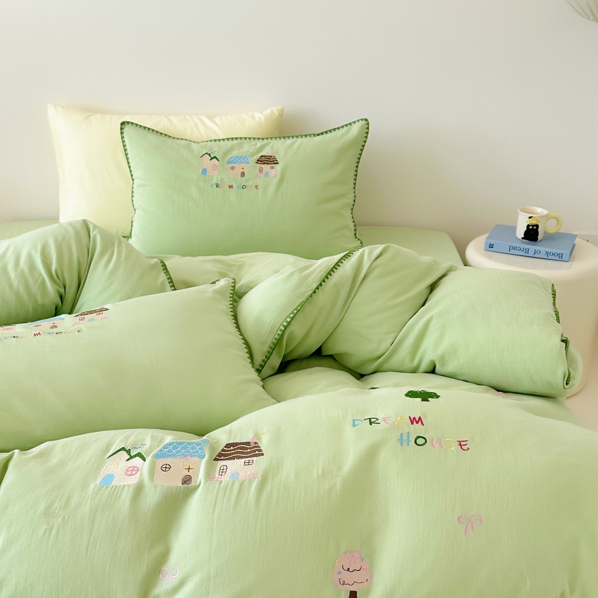 91家纺网 家纺一手货源 找家纺 （总）西西家居 2025新款A类面料超柔有氧双层纱全棉纯棉四件套