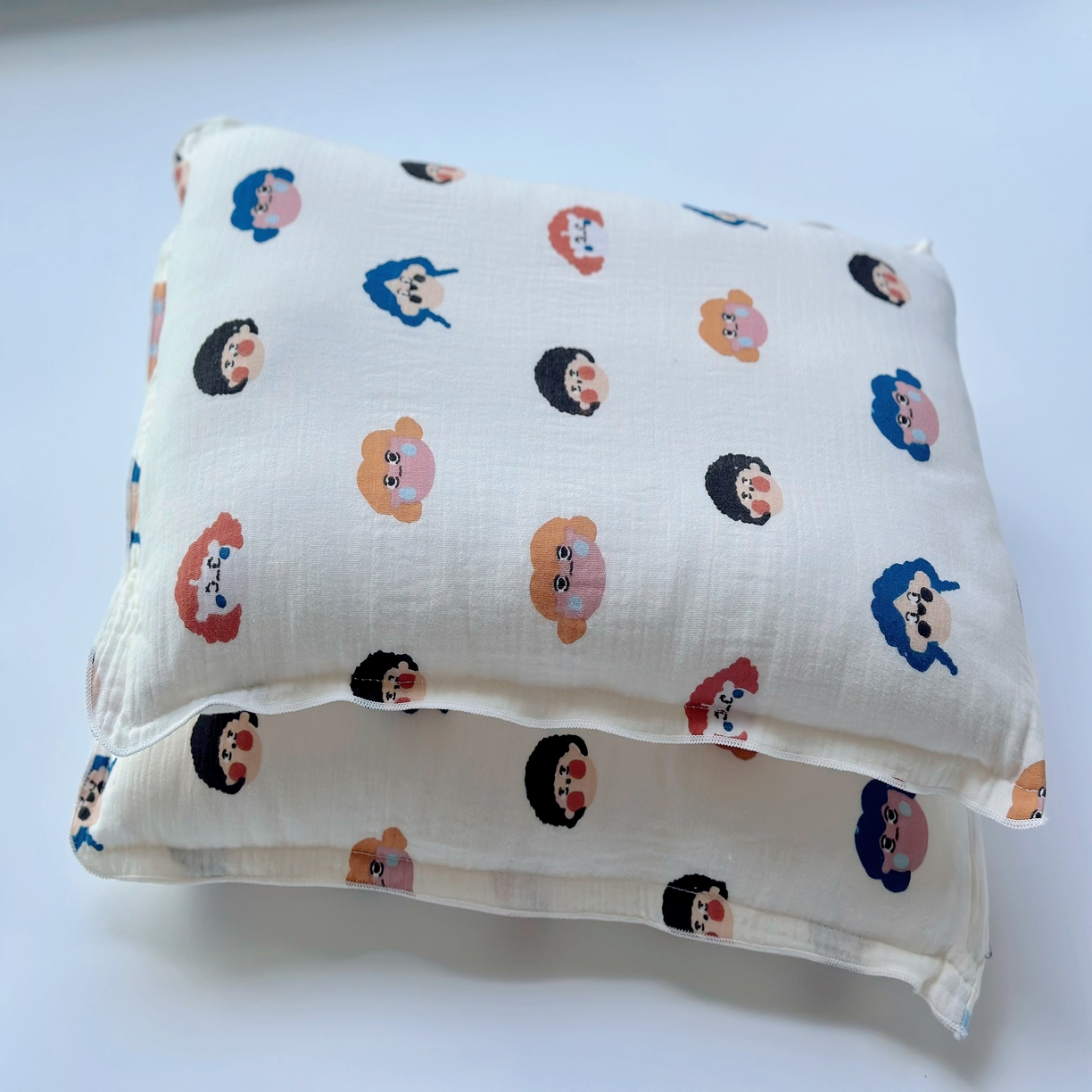 91家纺网 家纺一手货源 找家纺 （总）2025新款全棉皱皱纱儿童枕