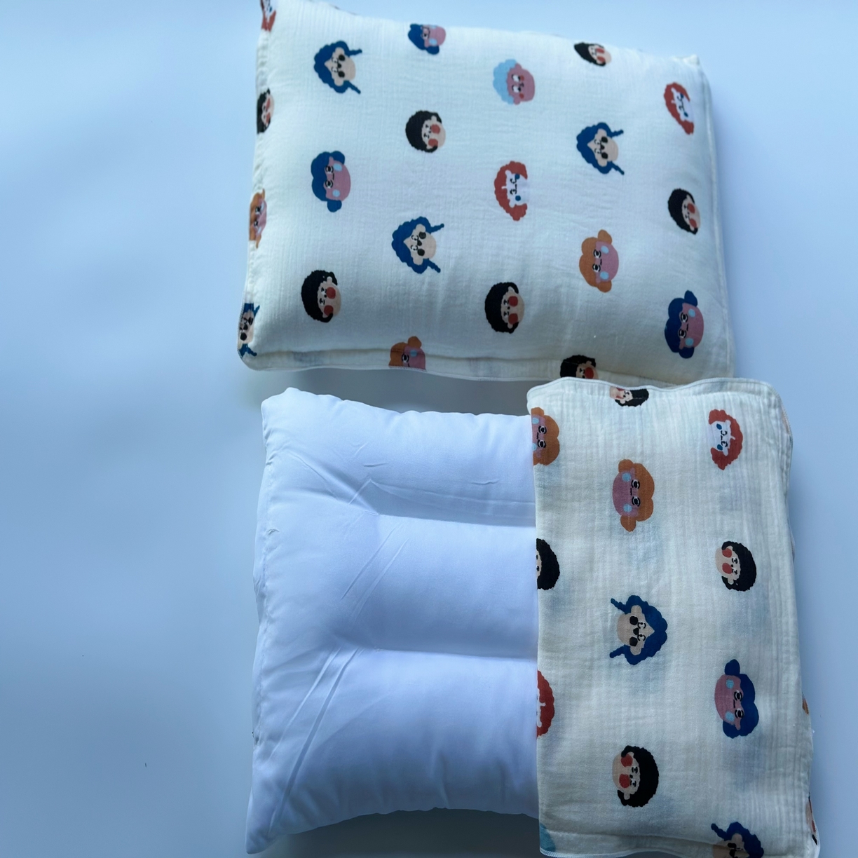 91家纺网 家纺一手货源 找家纺 （总）2025新款全棉皱皱纱儿童枕