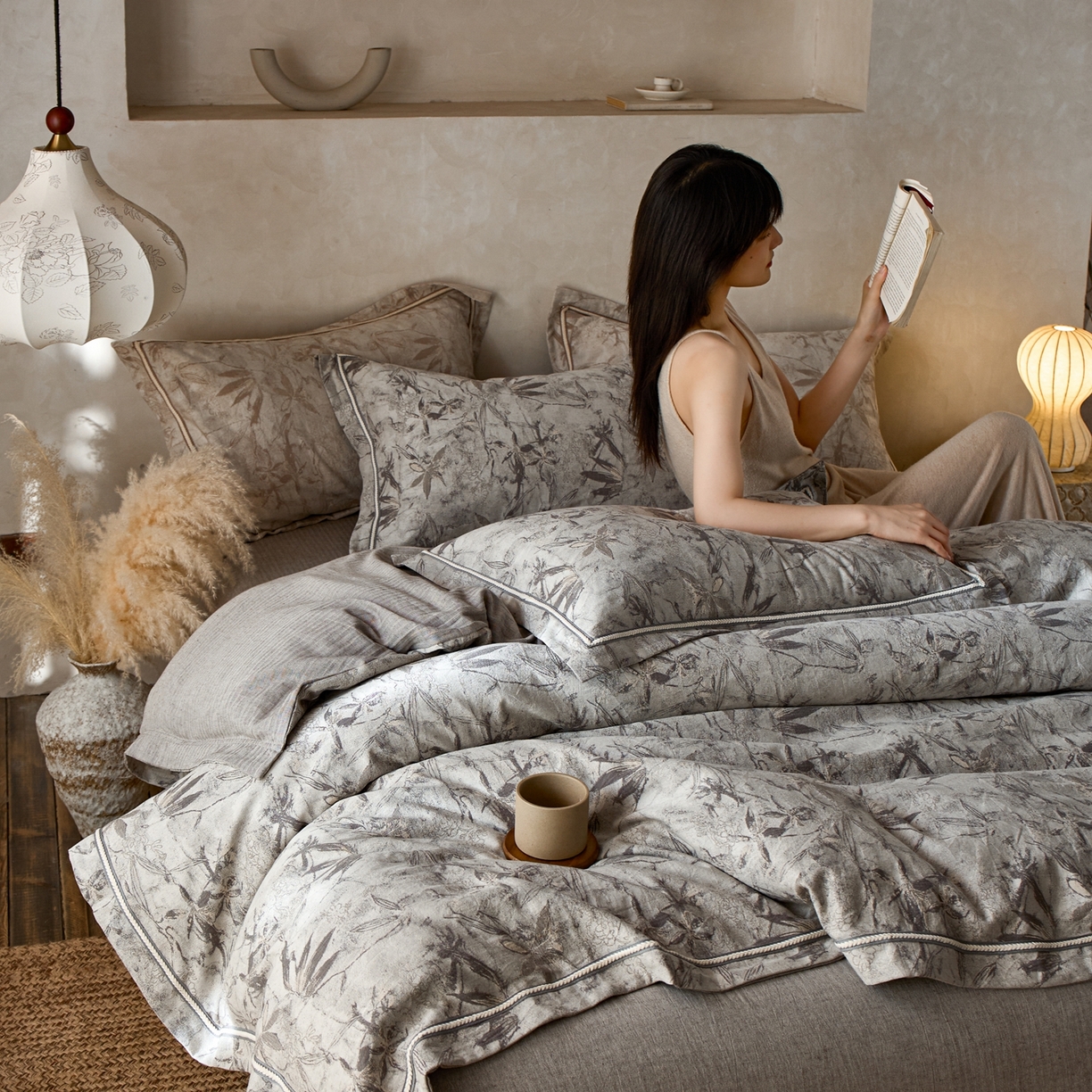 91家纺网 家纺一手货源 找家纺 （总）安莱生活2025新款棉麻高端系列四件套