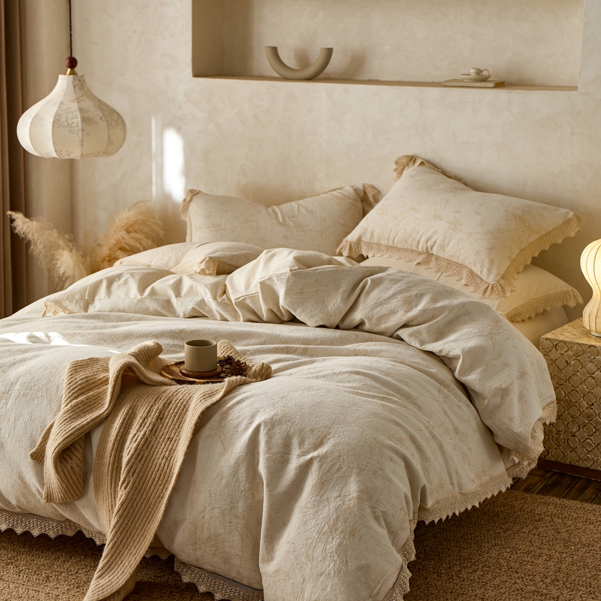 91家纺网 家纺一手货源 找家纺 （总）安莱生活2025新款棉麻高端系列四件套