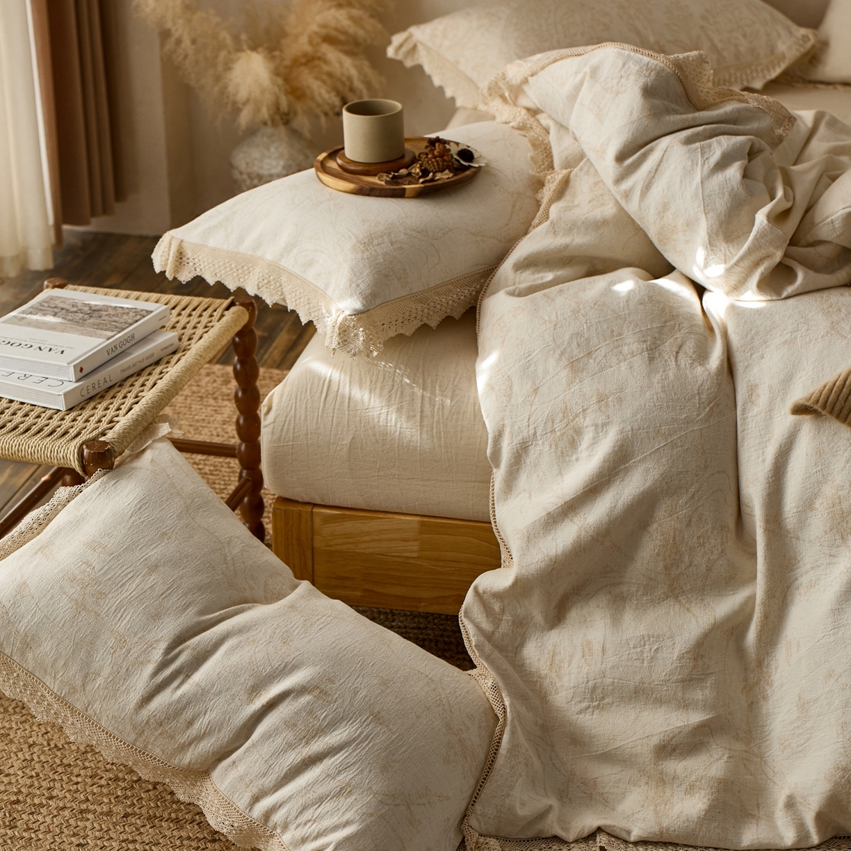 91家纺网 家纺一手货源 找家纺 （总）安莱生活2025新款棉麻高端系列四件套