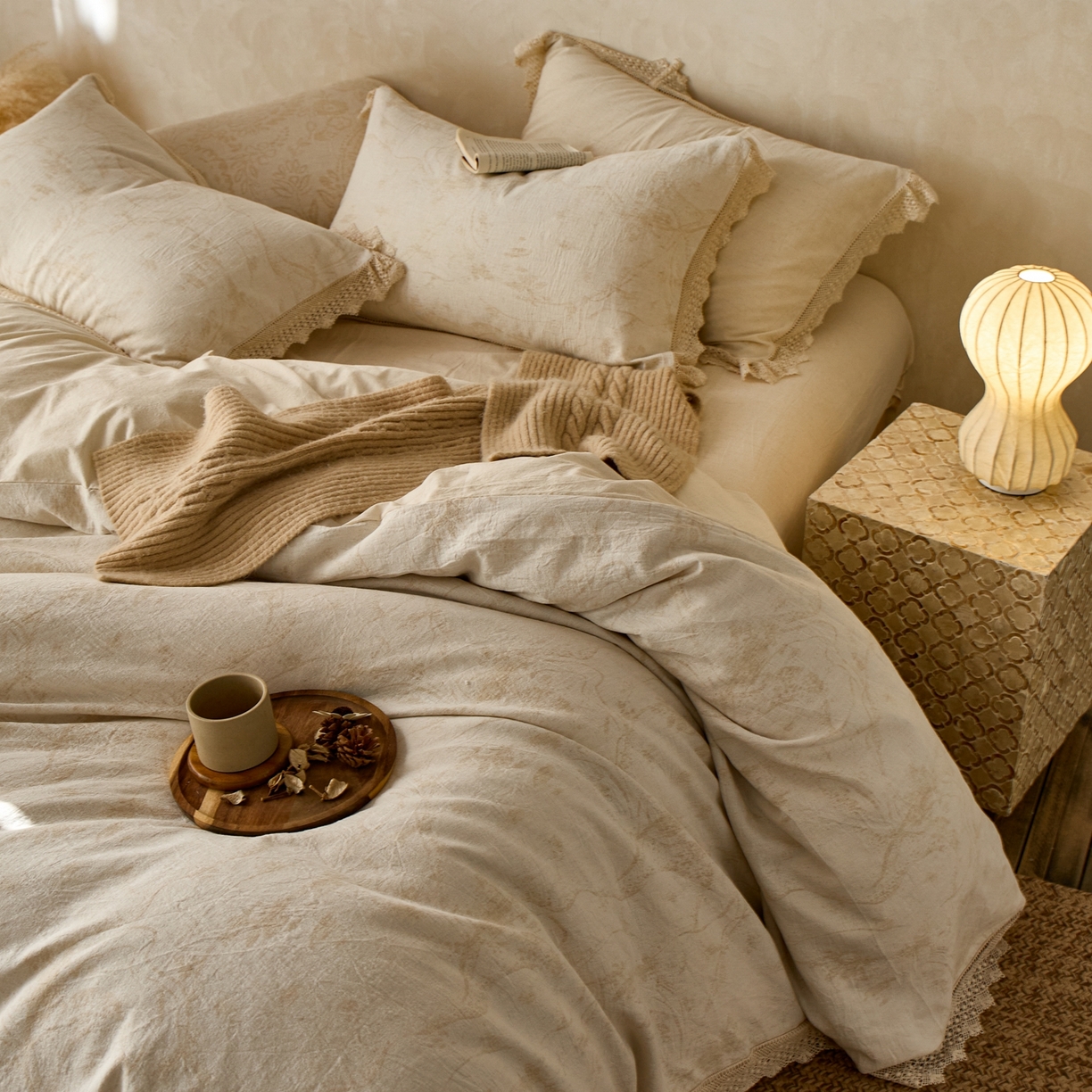 91家纺网 家纺一手货源 找家纺 （总）安莱生活2025新款棉麻高端系列四件套