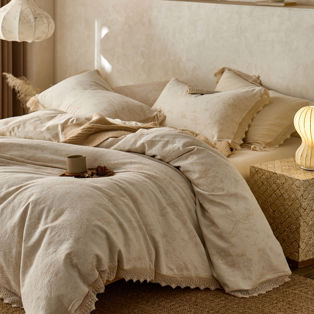 91家纺网 家纺一手货源 找家纺 （总）安莱生活2025新款棉麻高端系列四件套