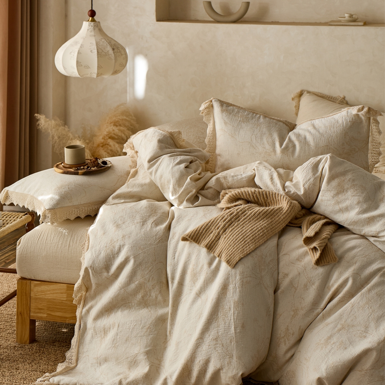 91家纺网 家纺一手货源 找家纺 （总）安莱生活2025新款棉麻高端系列四件套