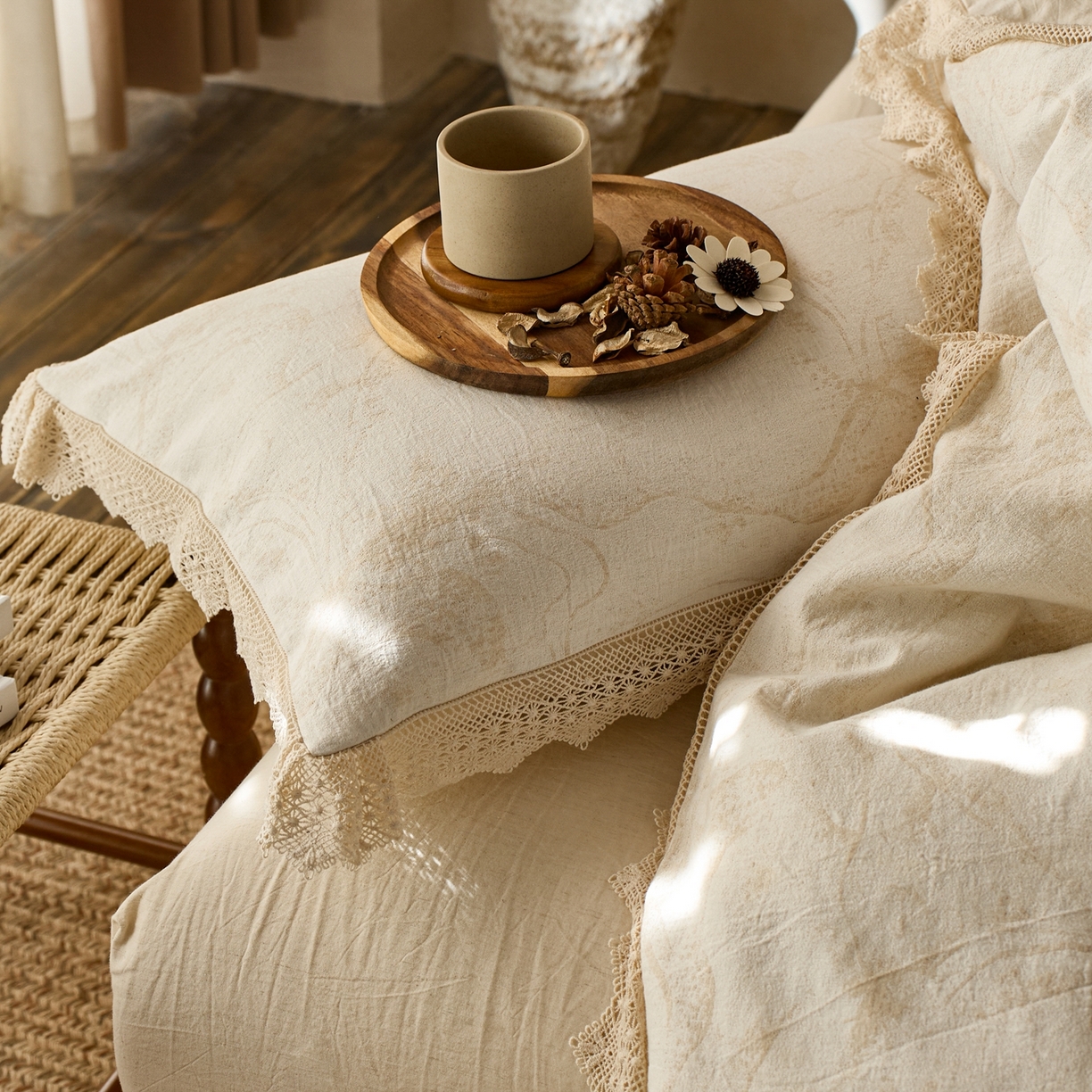 91家纺网 家纺一手货源 找家纺 （总）安莱生活2025新款棉麻高端系列四件套