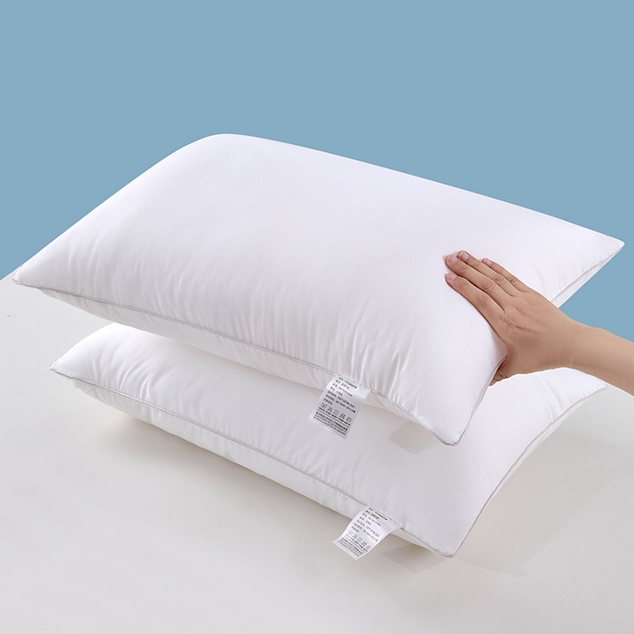 91家纺网 家纺一手货源 找家纺 优承佳生活馆（床垫） 2025新款亲肤棉高弹羽丝棉枕 枕头枕芯 单边款