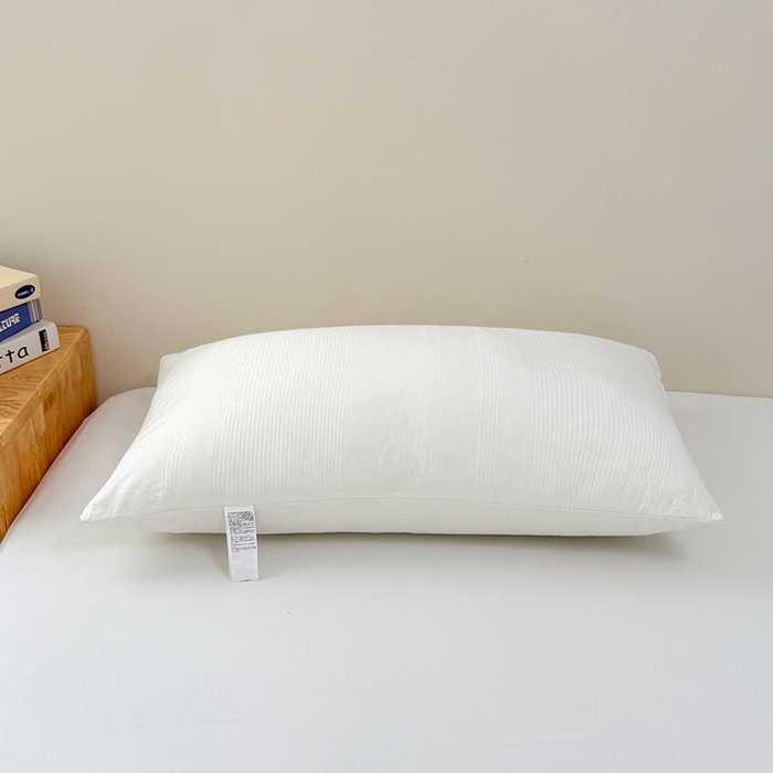 91家纺网 家纺一手货源 找家纺 （总）优承佳生活馆（床垫） 2025新款全棉色织水洗棉羽丝棉枕 枕头枕芯