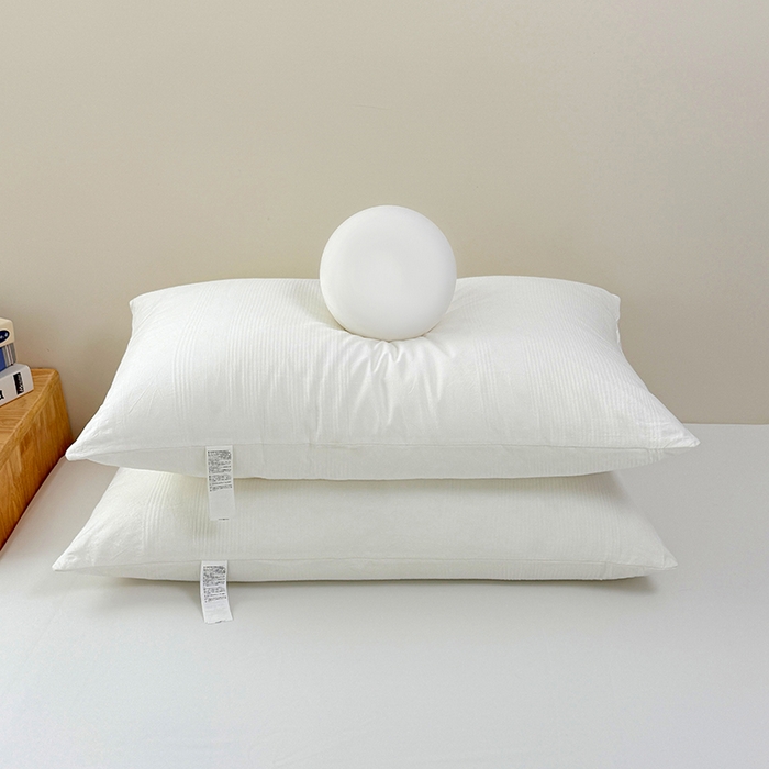 91家纺网 家纺一手货源 找家纺 （总）优承佳生活馆（床垫） 2025新款全棉色织水洗棉羽丝棉枕 枕头枕芯