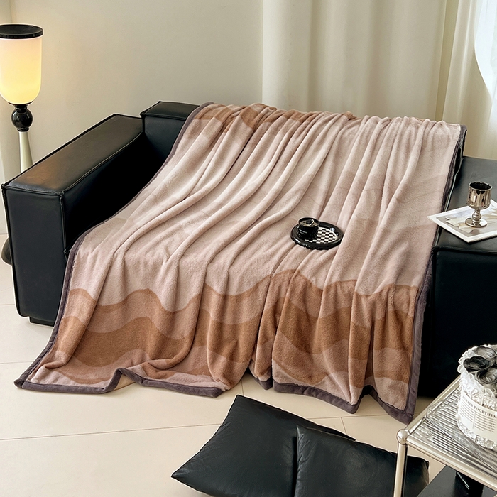 91家纺网 家纺一手货源 找家纺 （总）锦润家纺 2025新款高克重多功能兔毛绒包边毛毯毯子