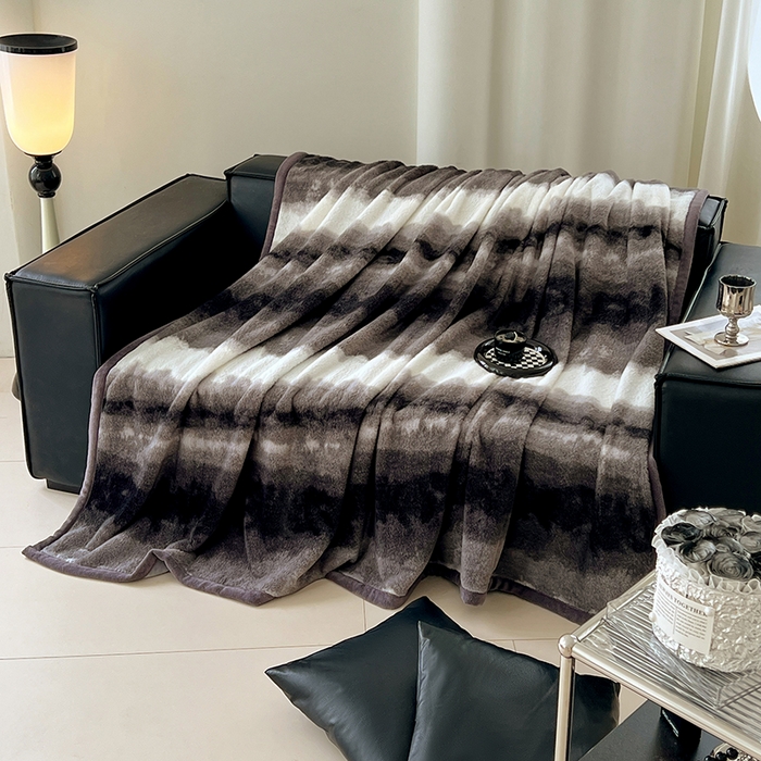 91家纺网 家纺一手货源 找家纺 （总）锦润家纺 2025新款高克重多功能兔毛绒包边毛毯毯子