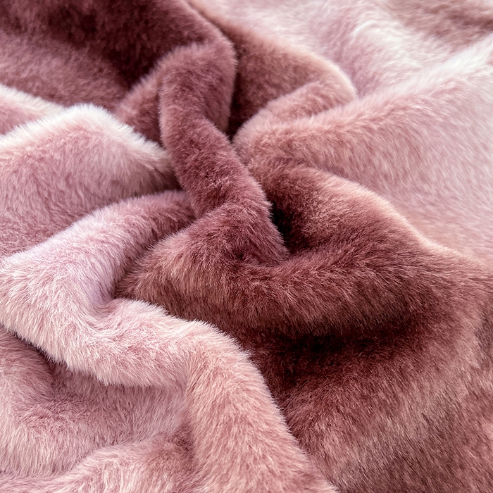 91家纺网 家纺一手货源 找家纺 锦润家纺 2025新款高克重多功能兔毛绒包边毛毯毯子 斑斓紫