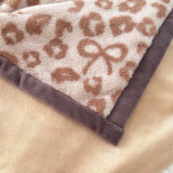 91家纺网 家纺一手货源 找家纺 锦润家纺 2025新款高克重多功能兔毛绒包边毛毯毯子 古朴虎纹