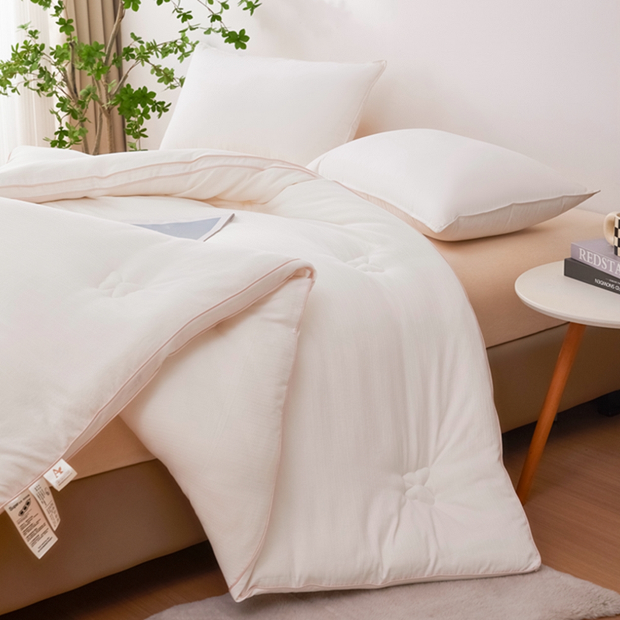 91家纺网 家纺一手货源 找家纺 （总）晚悠家纺 2025新款A类提花云感睡眠立体大豆被子被芯