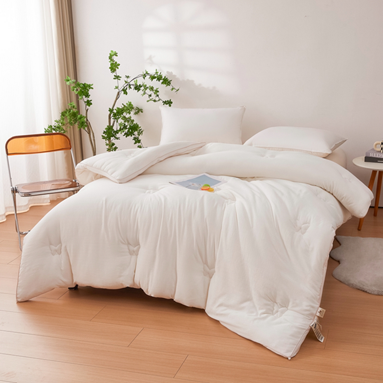 91家纺网 家纺一手货源 找家纺 （总）晚悠家纺 2025新款A类提花云感睡眠立体大豆被子被芯