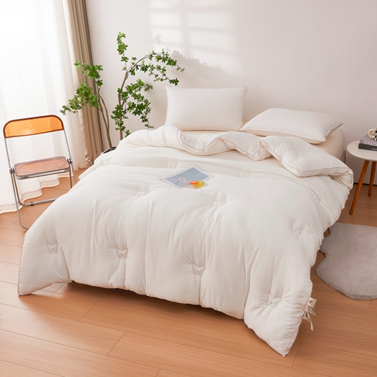 91家纺网 家纺一手货源 找家纺 （总）晚悠家纺 2025新款A类提花云感睡眠立体大豆被子被芯