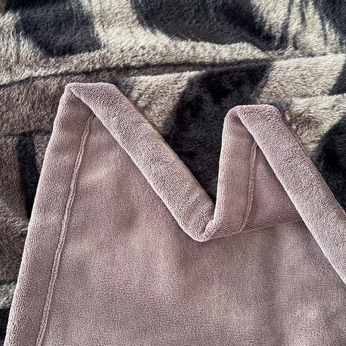 91家纺网 家纺一手货源 找家纺 锦润家纺 2025新款高克重多功能兔毛绒包边毛毯毯子 卡萨