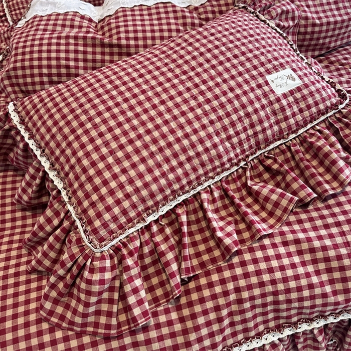 91家纺网 家纺一手货源 找家纺 （总）菊上家纺 2025新款全棉纯棉色织水洗床盖四件套