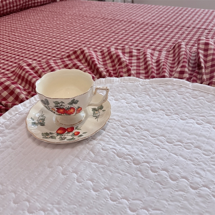 91家纺网 家纺一手货源 找家纺 （总）菊上家纺 2025新款全棉纯棉色织水洗床盖四件套