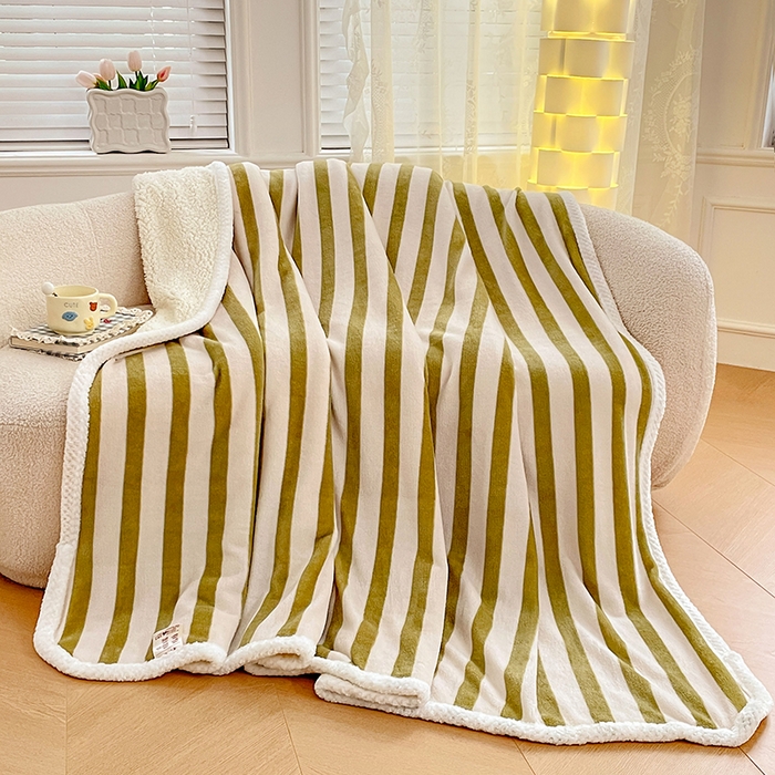 91家纺网 家纺一手货源 找家纺 （总）锦润家纺 2025年新款牛奶绒羊羔绒AB版包边毛毯