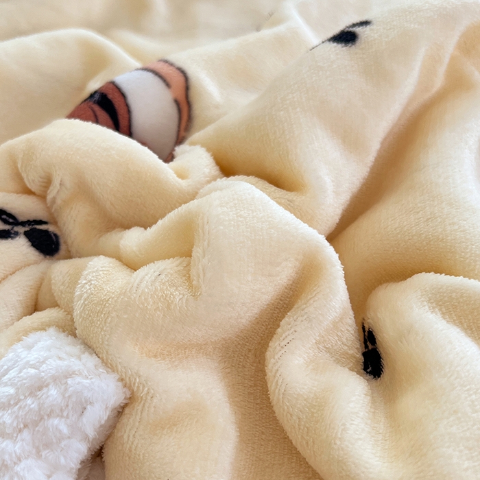 91家纺网 家纺一手货源 找家纺 锦润家纺 2025年新款牛奶绒羊羔绒AB版包边毛毯公主女孩