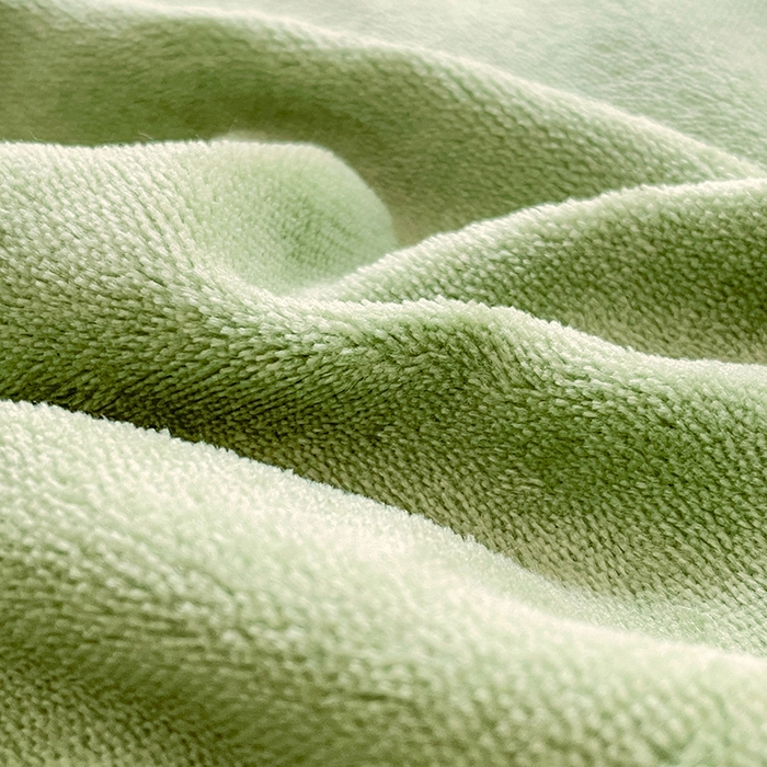 91家纺网 家纺一手货源 找家纺 锦润家纺 2025年新款牛奶绒羊羔绒AB版包边毛毯奶绿