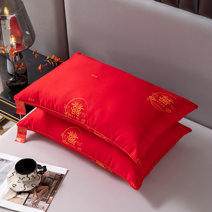 91家纺网 家纺一手货源 找家纺 （总）2025新款跑量款便宜特价磨毛大红婚庆抱枕方垫芯单人枕头枕芯