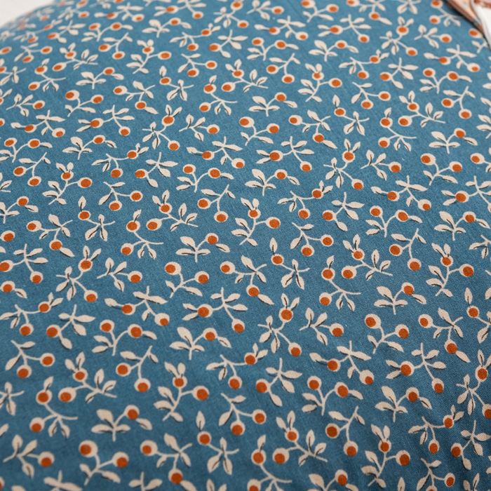 91家纺网 家纺一手货源 找家纺 萌番宝 2025新款春夏新款慵懒觉觉猫卡通荞麦枕 藻蓝色