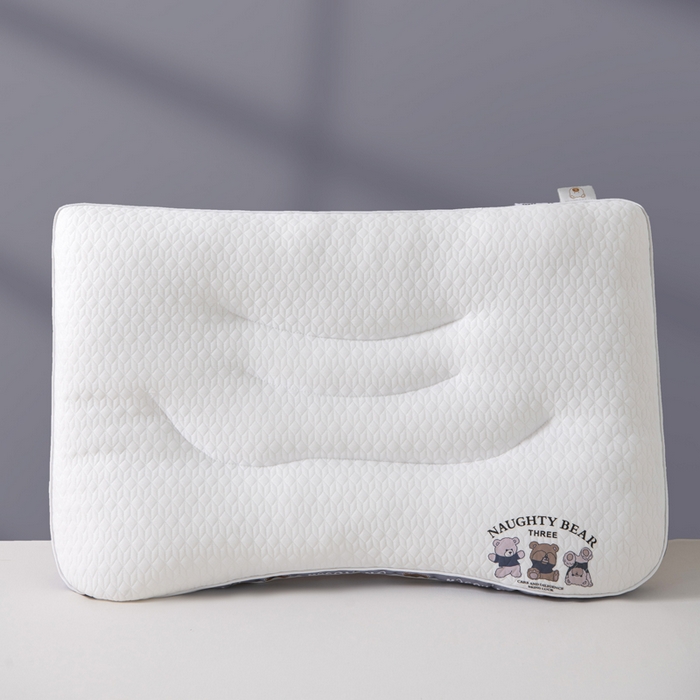 91家纺网 家纺一手货源 找家纺 （总）仁宇枕业 2025新款针织卡通小熊亲子组合枕头枕芯