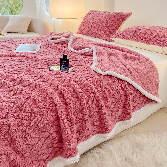 91家纺网 家纺一手货源 找家纺 （总）锦润家纺 2025新款A类双面塔芙绒包边毛毯