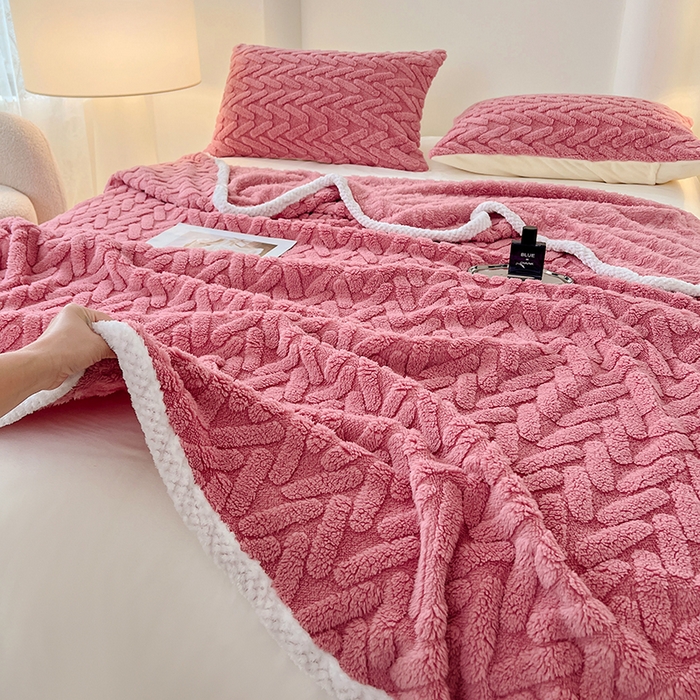 91家纺网 家纺一手货源 找家纺 （总）锦润家纺 2025新款A类双面塔芙绒包边毛毯