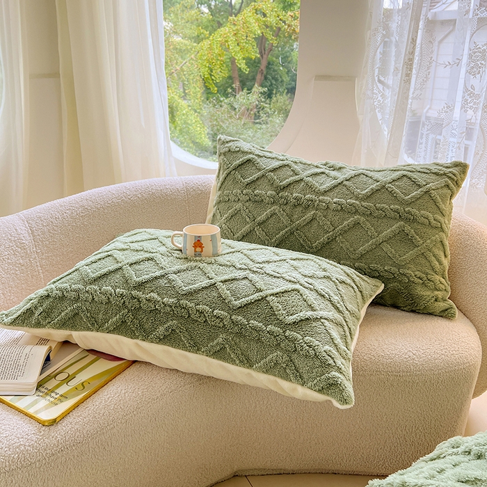91家纺网 家纺一手货源 找家纺 锦润家纺 2025新款A类双面塔芙绒包边毛毯塔芙绒-抹茶绿