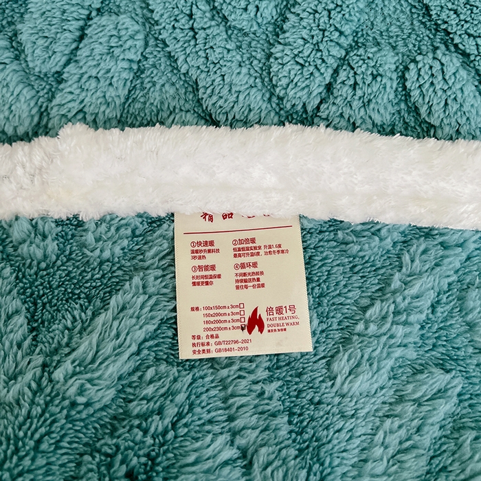 91家纺网 家纺一手货源 找家纺 锦润家纺 2025新款A类双面塔芙绒包边毛毯塔芙绒-雾蓝
