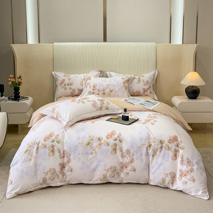 凌鼎 2025新款100%全棉磨毛四件套数码印花加厚纯棉磨毛四件套艾薇米