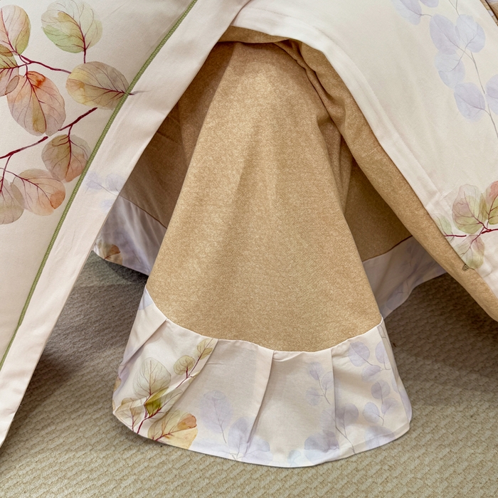 91家纺网 家纺一手货源 找家纺 凌鼎 2025新款100%全棉磨毛四件套数码印花加厚纯棉磨毛四件套艾薇米