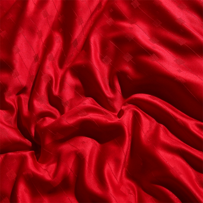 91家纺网 家纺一手货源 找家纺 恒鑫家纺 2025新款提花蚕丝被 婚庆红