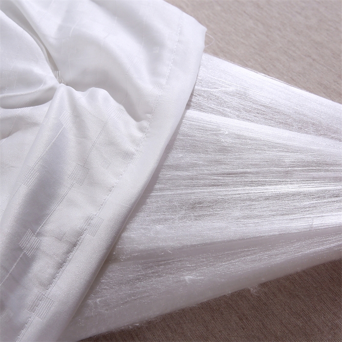 91家纺网 家纺一手货源 找家纺 恒鑫家纺 2025新款提花蚕丝被 月光白